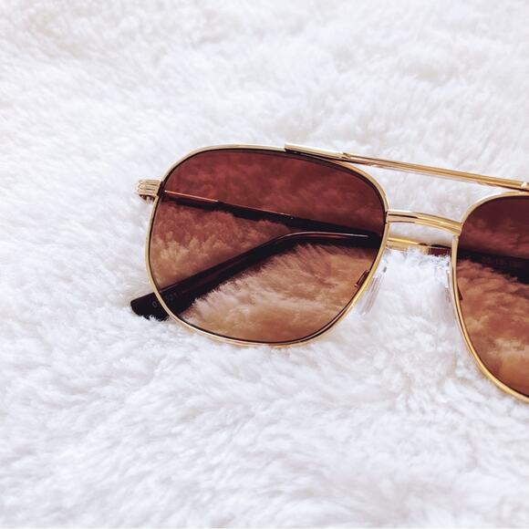 Nina Gold & Brown Lenses Tinted Reader Glasses - Picture 2 of 10